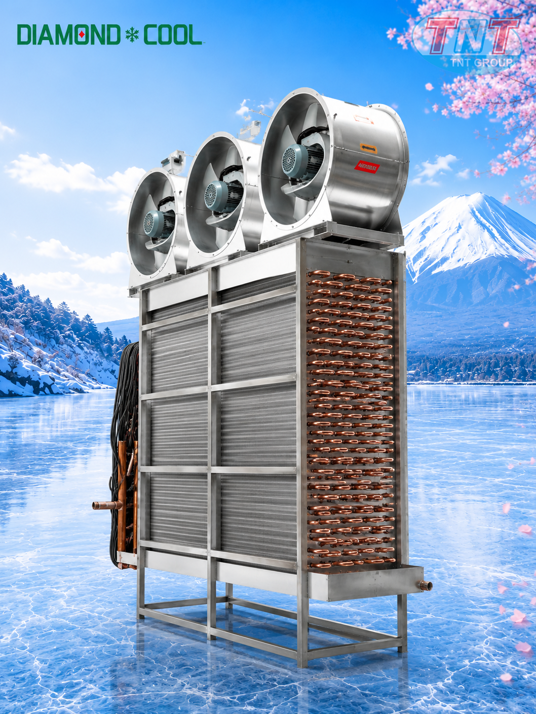 Dàn lạnh cấp đông gió -45C với công suất lạnh 60kw - Ảnh 2