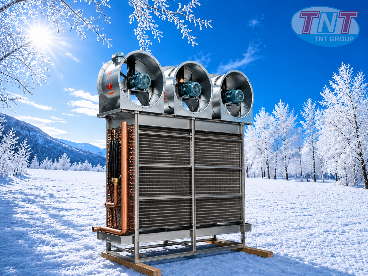 Dàn lạnh cấp đông gió -45C với công suất lạnh 60kw