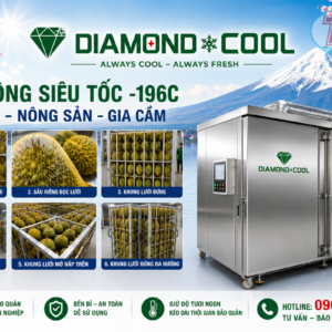 Cấp đông ni tơ -196C cho trái sầu riêng