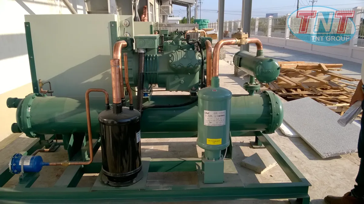 Cụm máy nén Bitzer giải nhiệt nước - hiệu Meluck - Ảnh 5