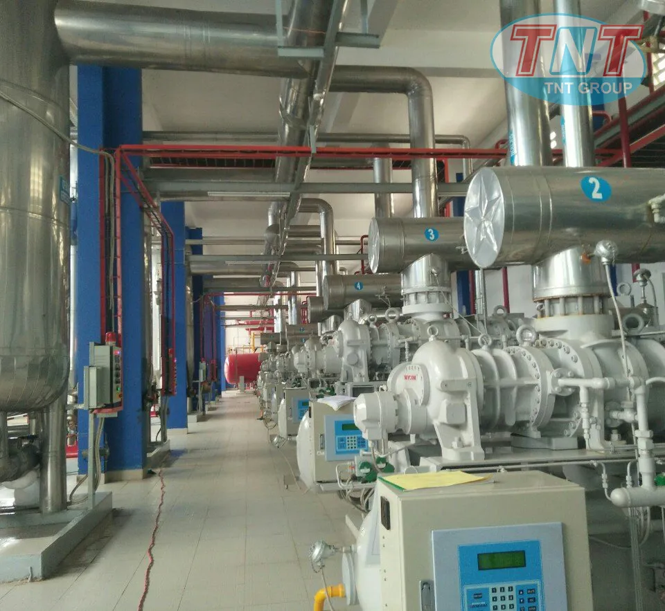 Hệ thống lạnh NH3 sử dụng máy nén Mycom cho IQF - Ảnh 2