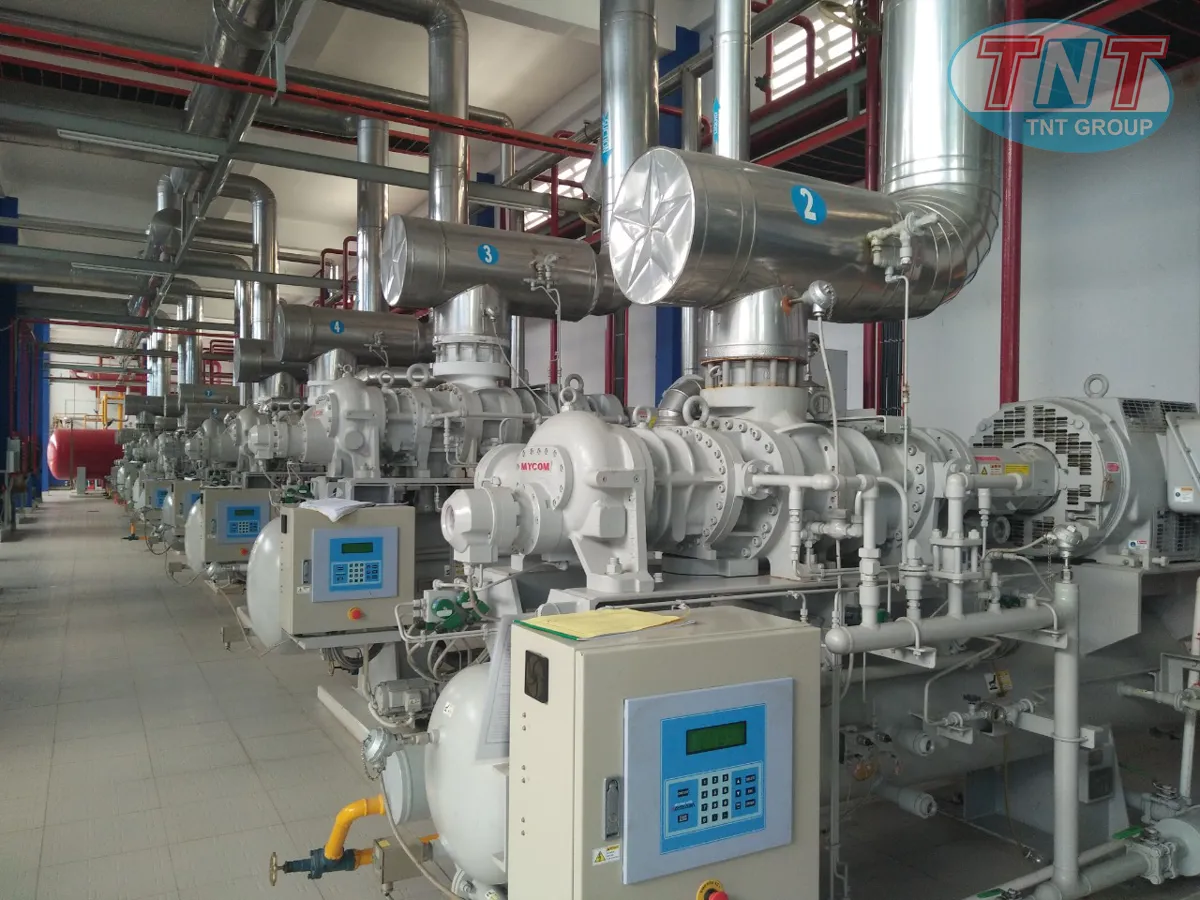 Hệ thống lạnh NH3 sử dụng máy nén Mycom cho IQF - Ảnh 3