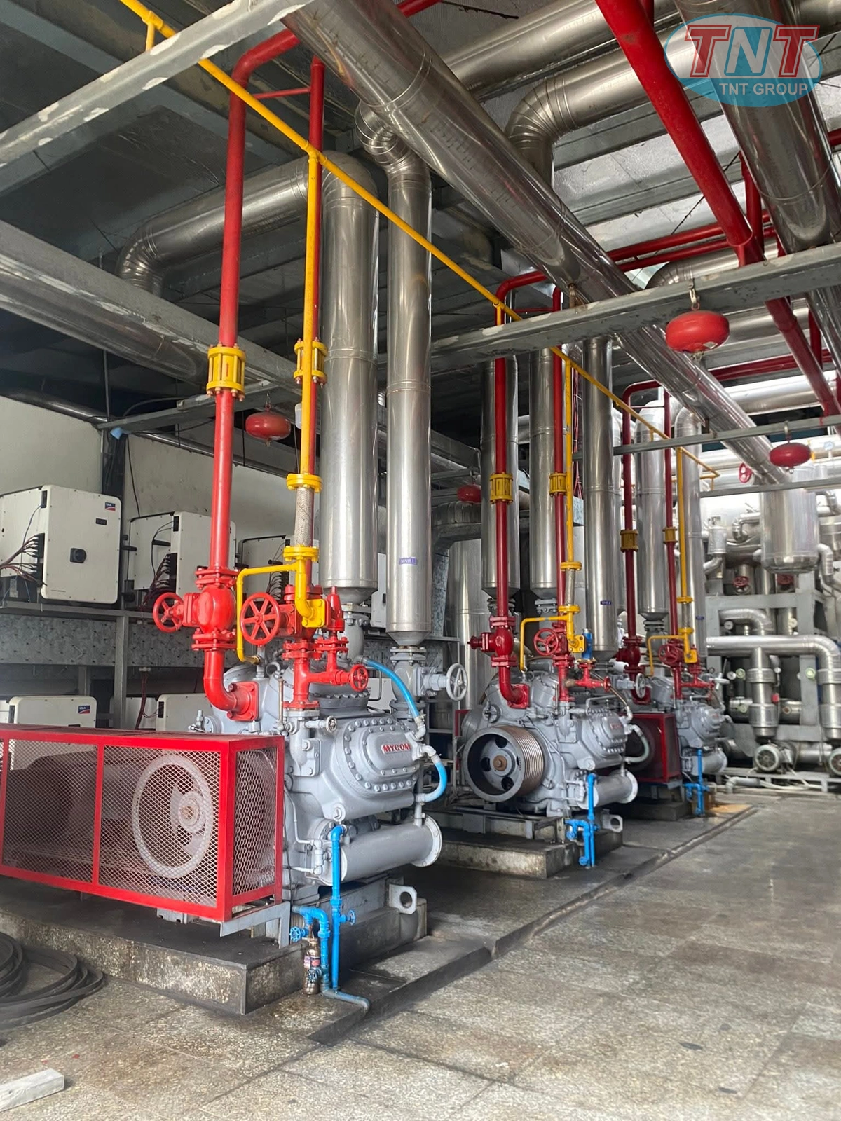 Hệ thống lạnh NH3 nhà máy chế biến sầu riêng