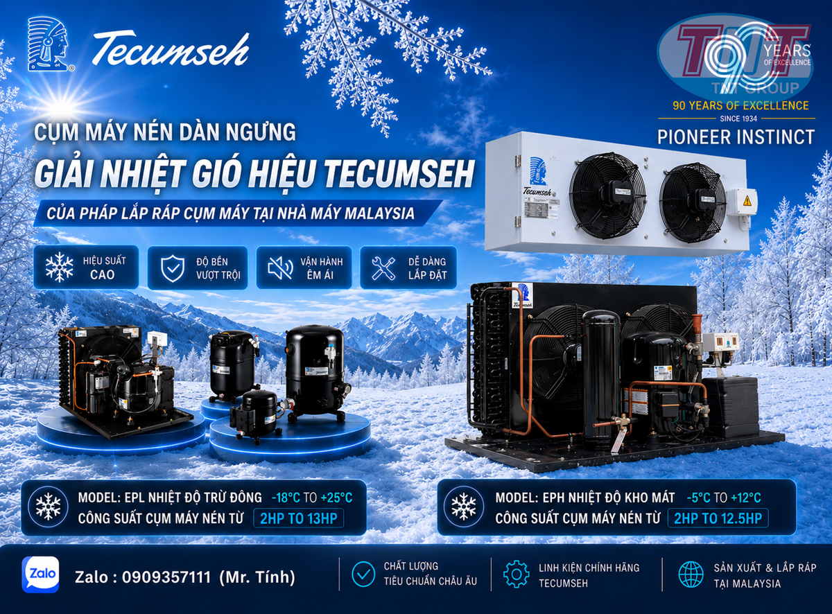 Máy nén Tecumseh của Pháp - Ảnh 2